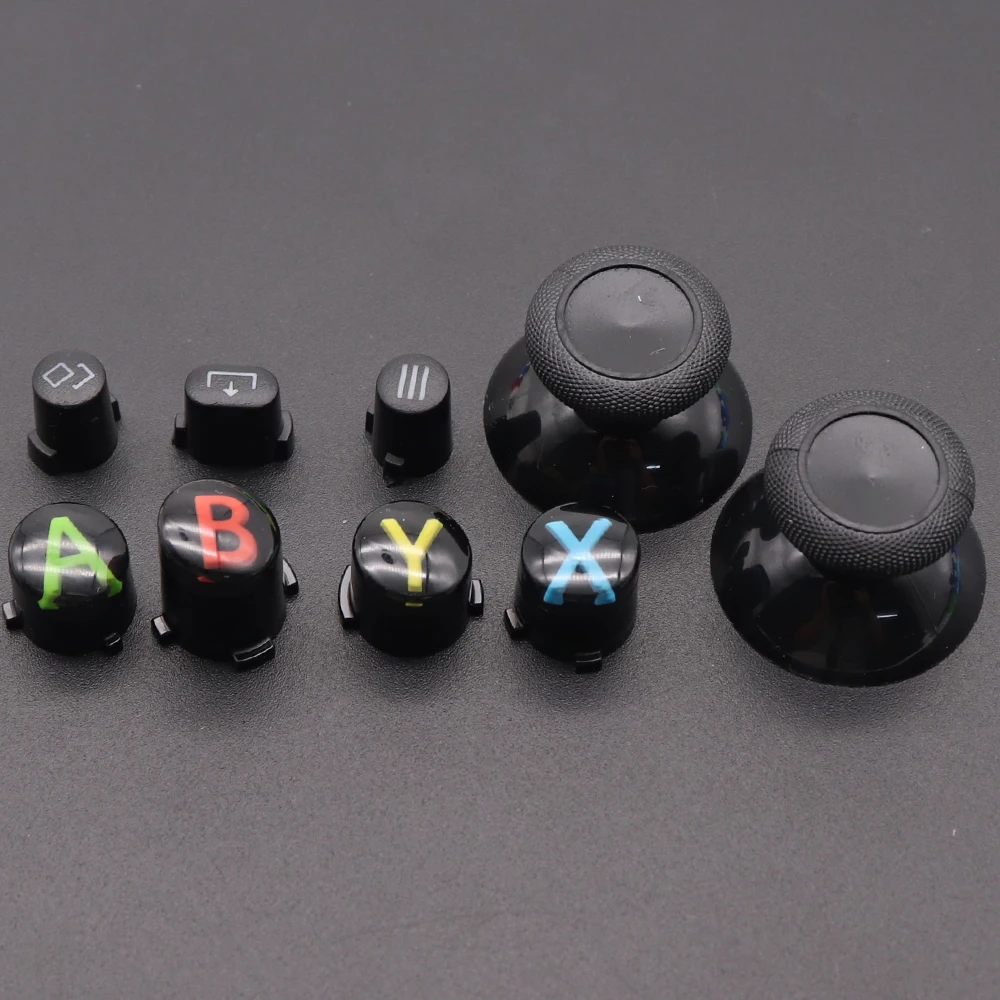 For XBox Series X S Core Controller Thumbsticks Caps ABXY View Menu Share Buttons Mod Kit Replacement Gamepad Repair Parts