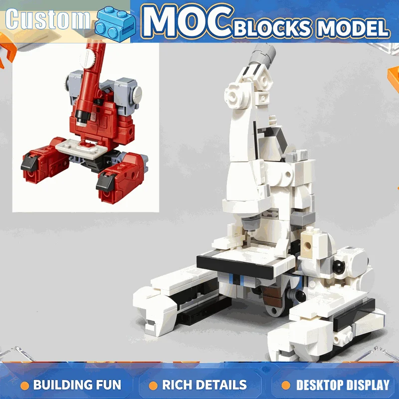 647PCS MOC Space Robot Astronaut Microscope Building Blocks Set DIY Creative Assembly Educational Toy Collection Gift For Boys