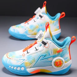 Children's Basketball Shoes Lightweight Shock-absorbing Flat Comfortable Outdoor Leisure Training Walking Shoes for Kids