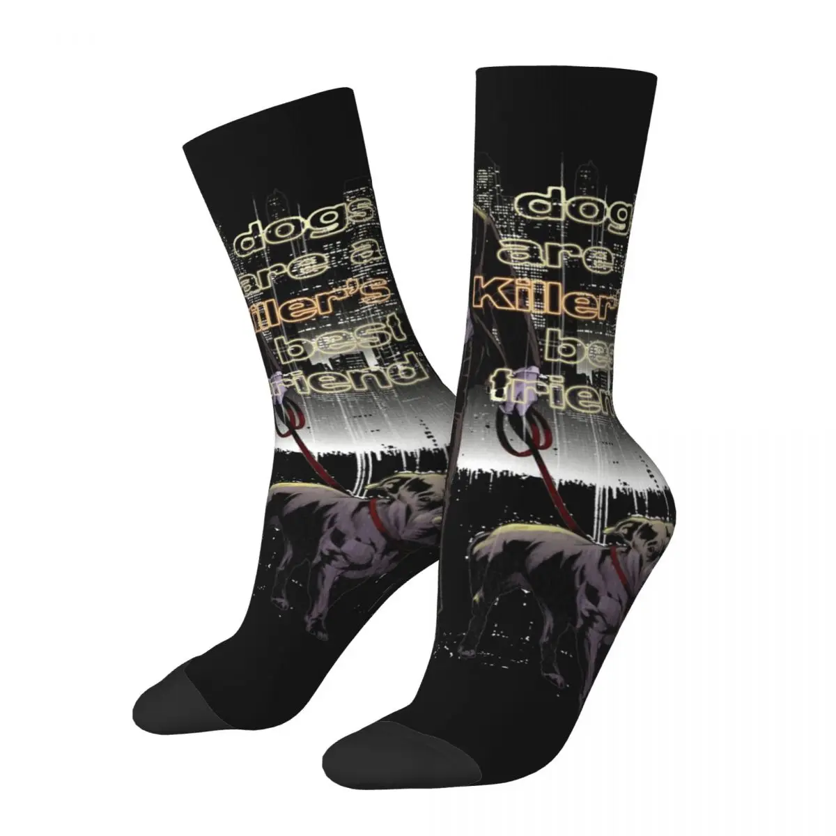 Autumn Winter Fashion Unisex The Matrix John Wick The Movies Socks Non-slip Middle Tube Socks