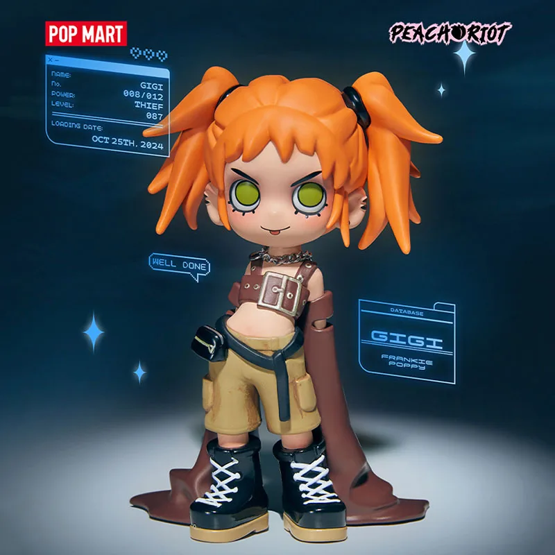 POPMART Lil Peach Riot: Laden! Serie Blind Box Guess Bag Mystery Box Speelgoed Pop Leuke Anime Figuur Desktop Ornamenten Collectie