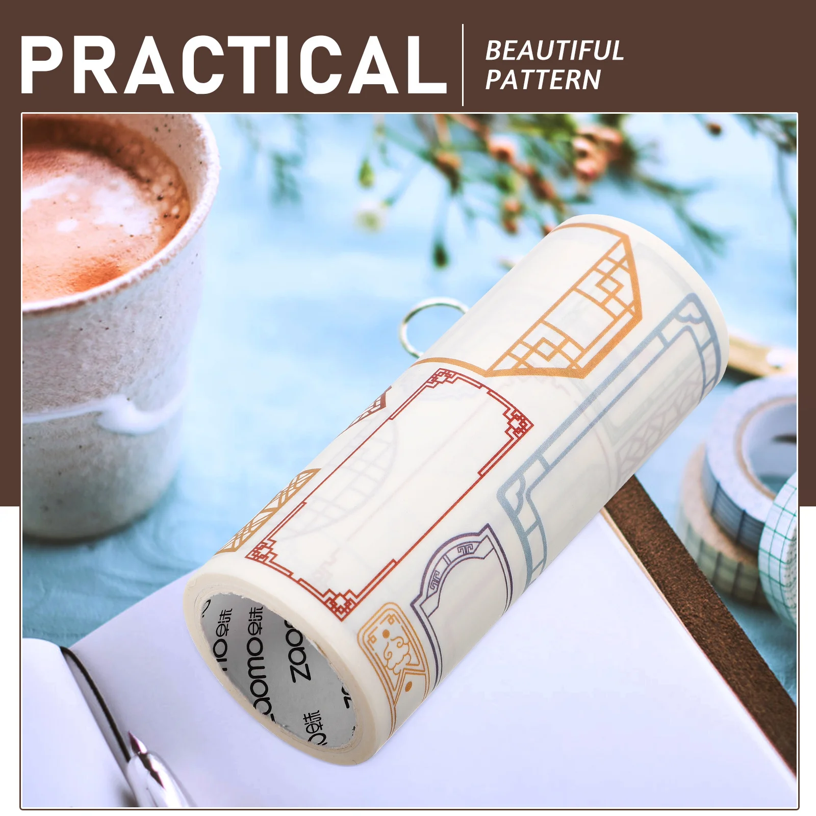 1 قطعة 1 لفة سجل القصاصات الشريط اشي لاصق الزخرفية Diy بها بنفسك القرطاسية الطباعة النمط الياباني متعددة الأغراض الحرفية ملصق لفة ل #1