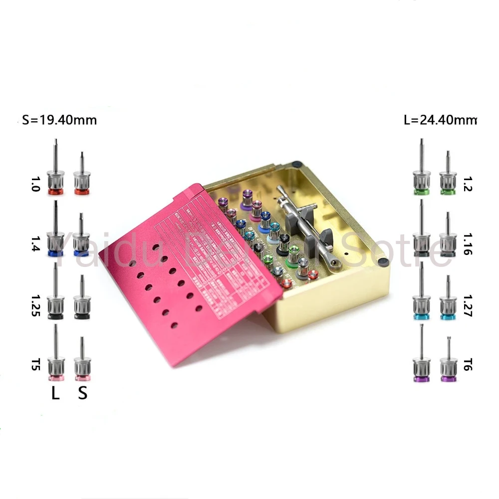 Universal Dental Implant Restoration Tool Kit Dental Implant Screwdriver Set Secondary Surgery Torque Wrench for Oral Implant