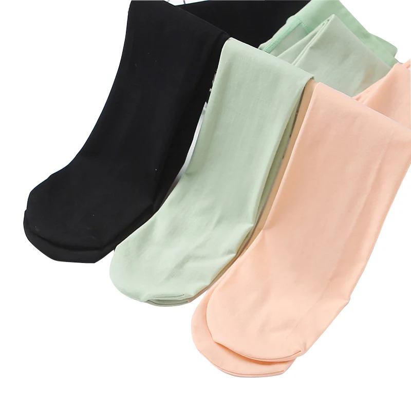 Spring Summer New Children\'s Velvet Tights Light Green Large Elastic Non-slip Kids Girls Pantyhose Baby Dance Stockings