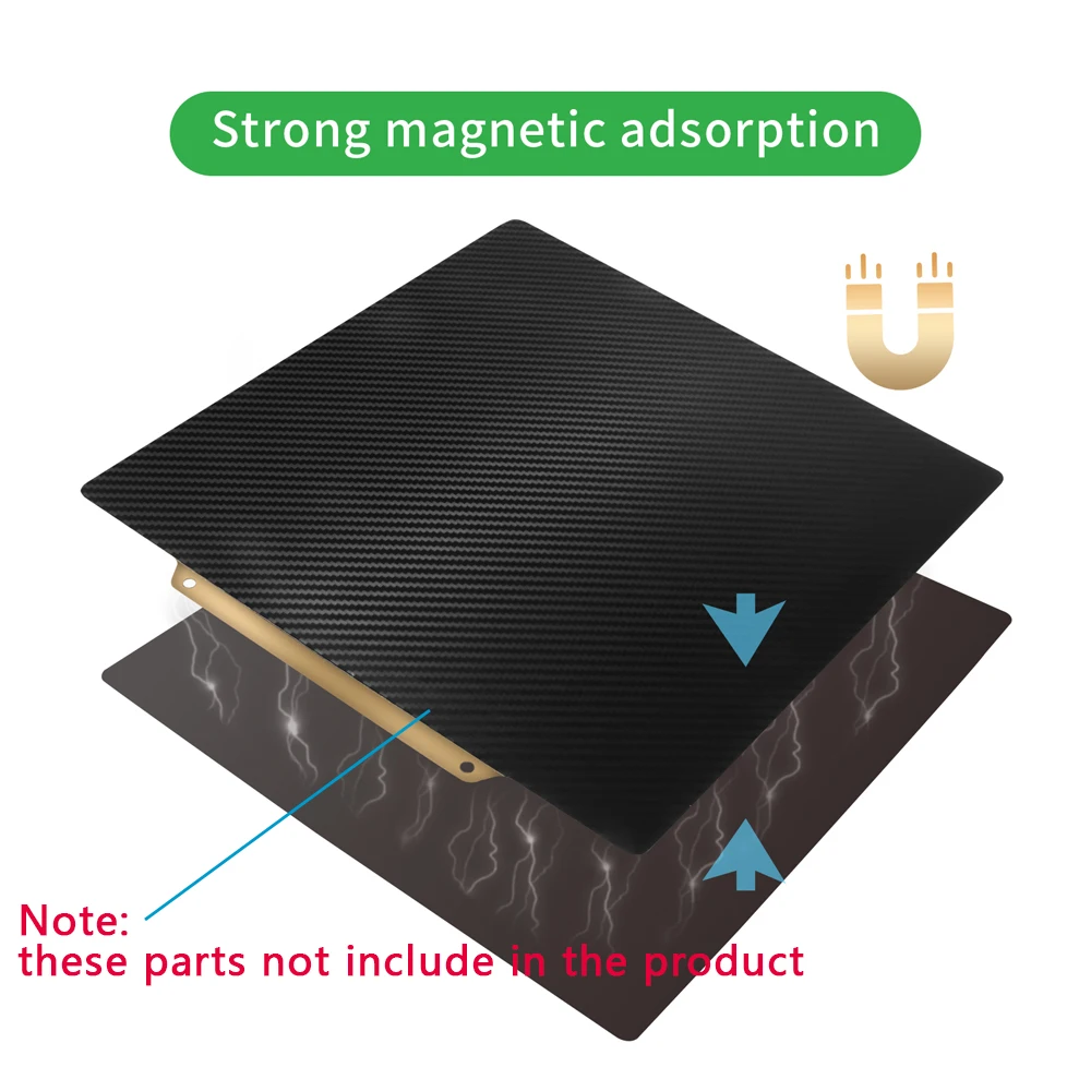 Podstawa magnetyczna 150/180/220/235/310mm naklejka z 3M samoprzylepną magnetyczną taśmą do płyty montażowej do drukarki 3D platforma łóżko Ender 3 KP3S — zdjęcie produktu 5