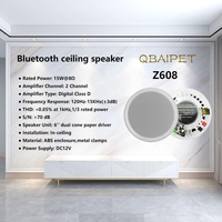 Bluetooth Ceiling Speaker 6 inch Stereo Home Theater Background 10W Loudspeaker Build-in Class-D Amplifier Audio for Hotel
