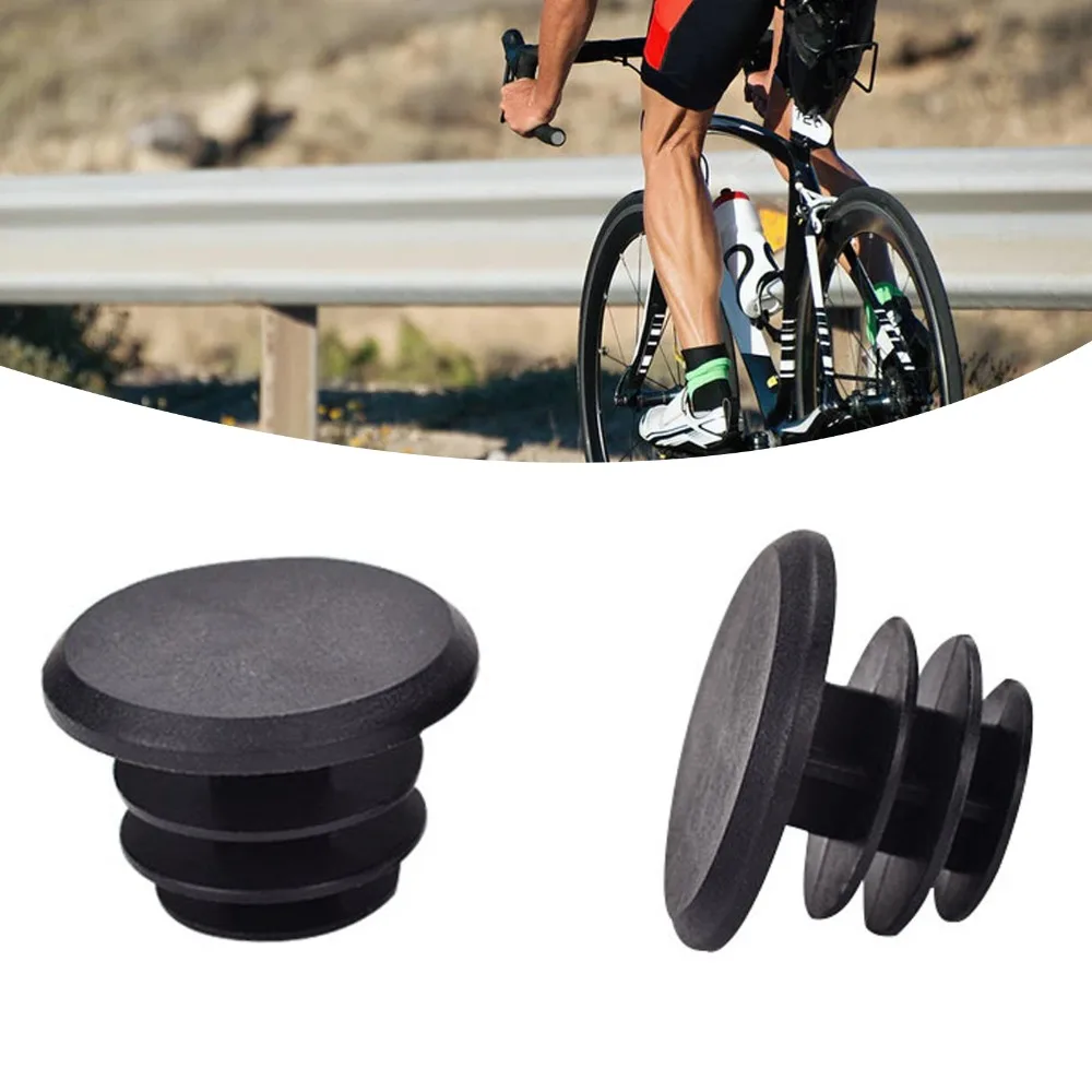 40PCS Plastic and Resin Bike Handlebar Plugs Non Slip Black Bike Handlebar End Caps Dust Protection Easy Installation
