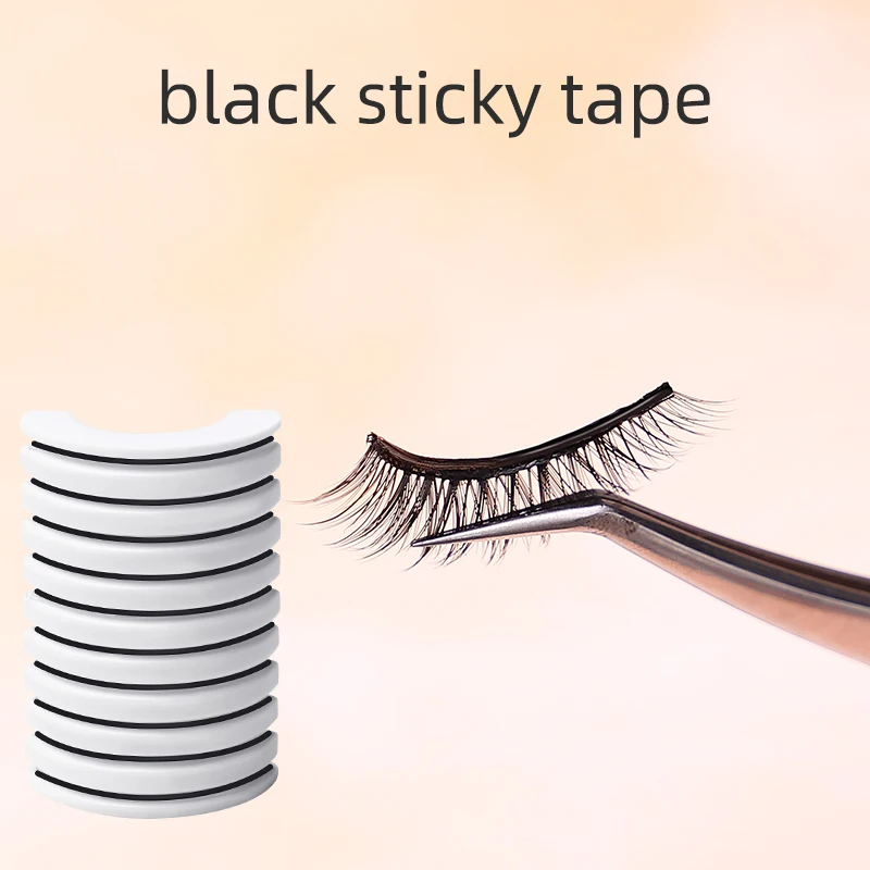 Article 10/Box Reusable Self-Adhesive Glue-Free Eyelash Glue Strip False Eyelashes Makeup Tools No Glue eyelashes Hypoallergenic