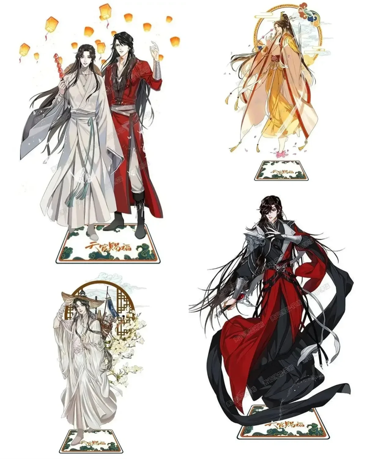 

New Anime Heavenly God Blesses The People Tian Guan Ci Fu Acrylic Stand Model Cartoon Figures Fans Collection Gifts