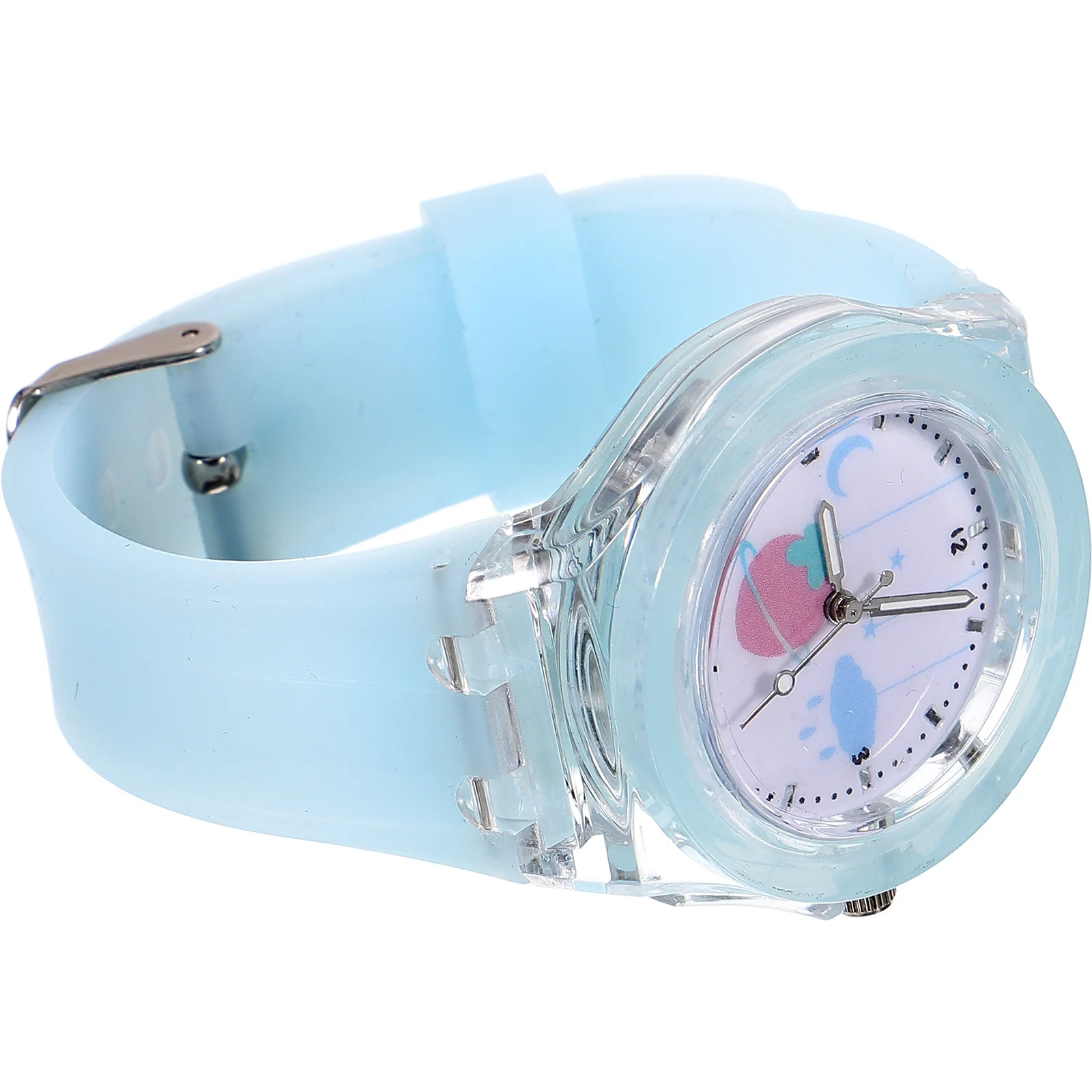 ساعة يد كرتونية من السيليكون للطلاب، ساعة يد مضيئة بحزام قابل للتعديل لساعة اليد للطلاب