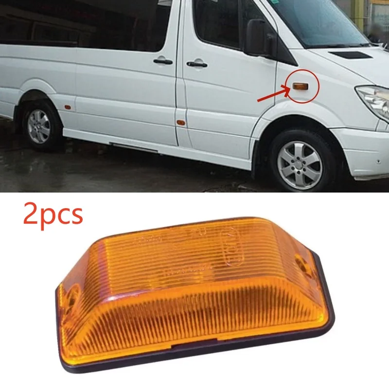 

2PCS Car Indicator Side Repeater Lamp 0018204921 0018205021 For Mercedes Benz Sprinter 1995-2006 Side Marker Lights