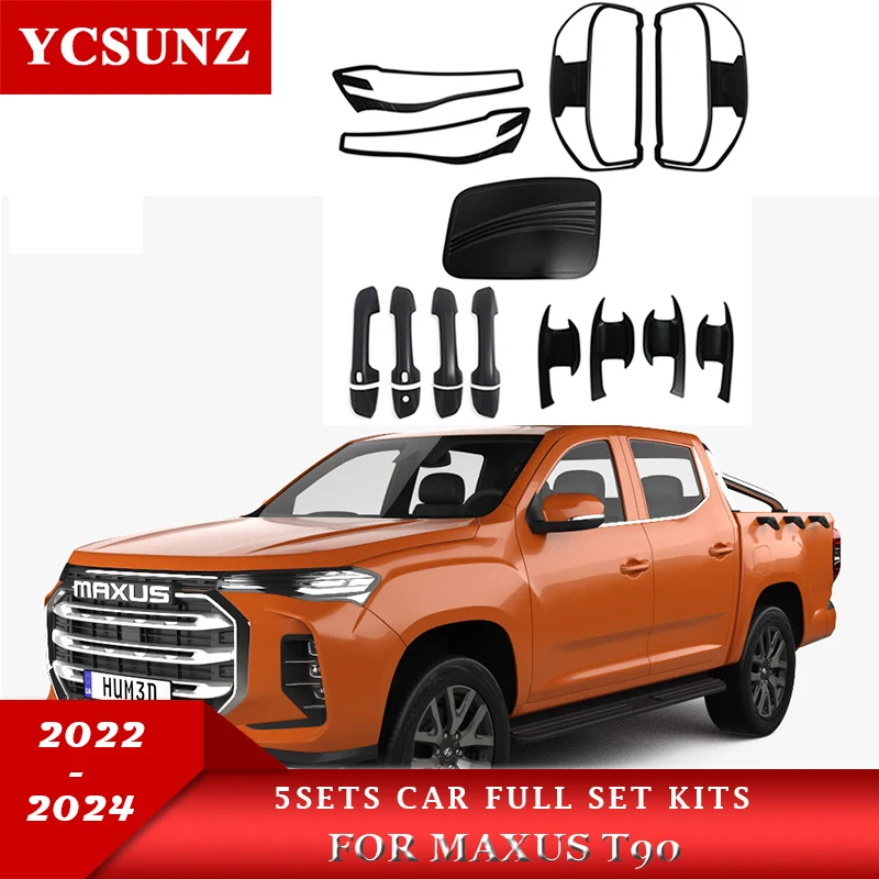 Полный комплект аксессуаров для автомобиля ABS для Maxus T90 2022 2023 2024, внешние детали для двойной кабины Ycsunz