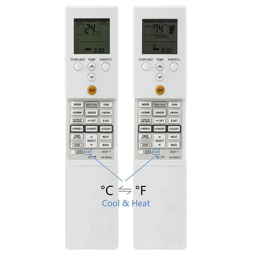 AR-REM1U para aire acondicionado FUJITSU, Control remoto, AR-REY1U, REF3E, Fahrenheit y Celsius, frío y calor, nuevo