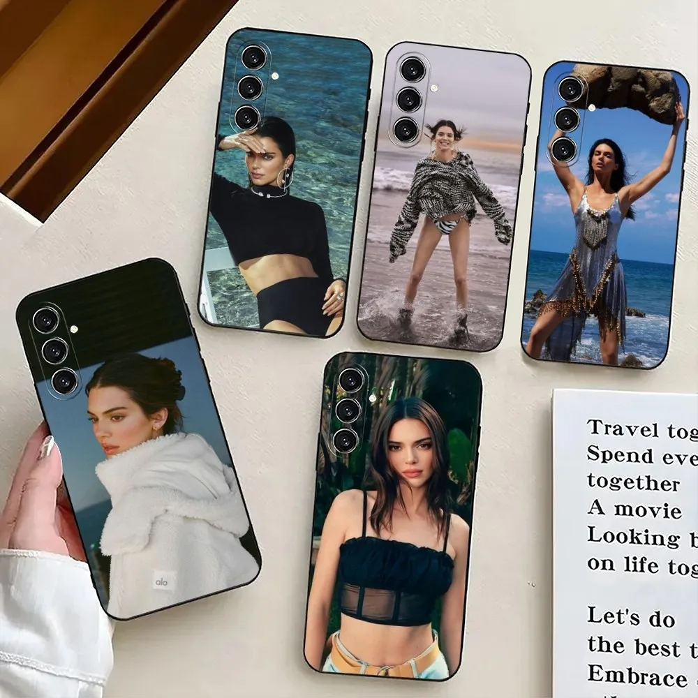 K-Kendall J-Jenner Model Phone Case For Samsung S24,21,22,23,30,Ultra,S20,Plus,Fe,Lite,Note,10,9,5G Black Soft Cover