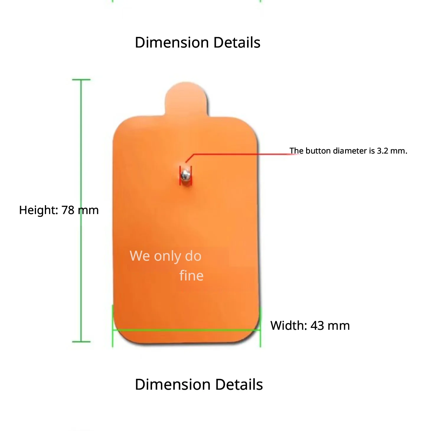5 piecesTENS EMS Electrode Replacement Pads, Snap-on Adhesive Patches for Muscle Stimulation & Pain Relief