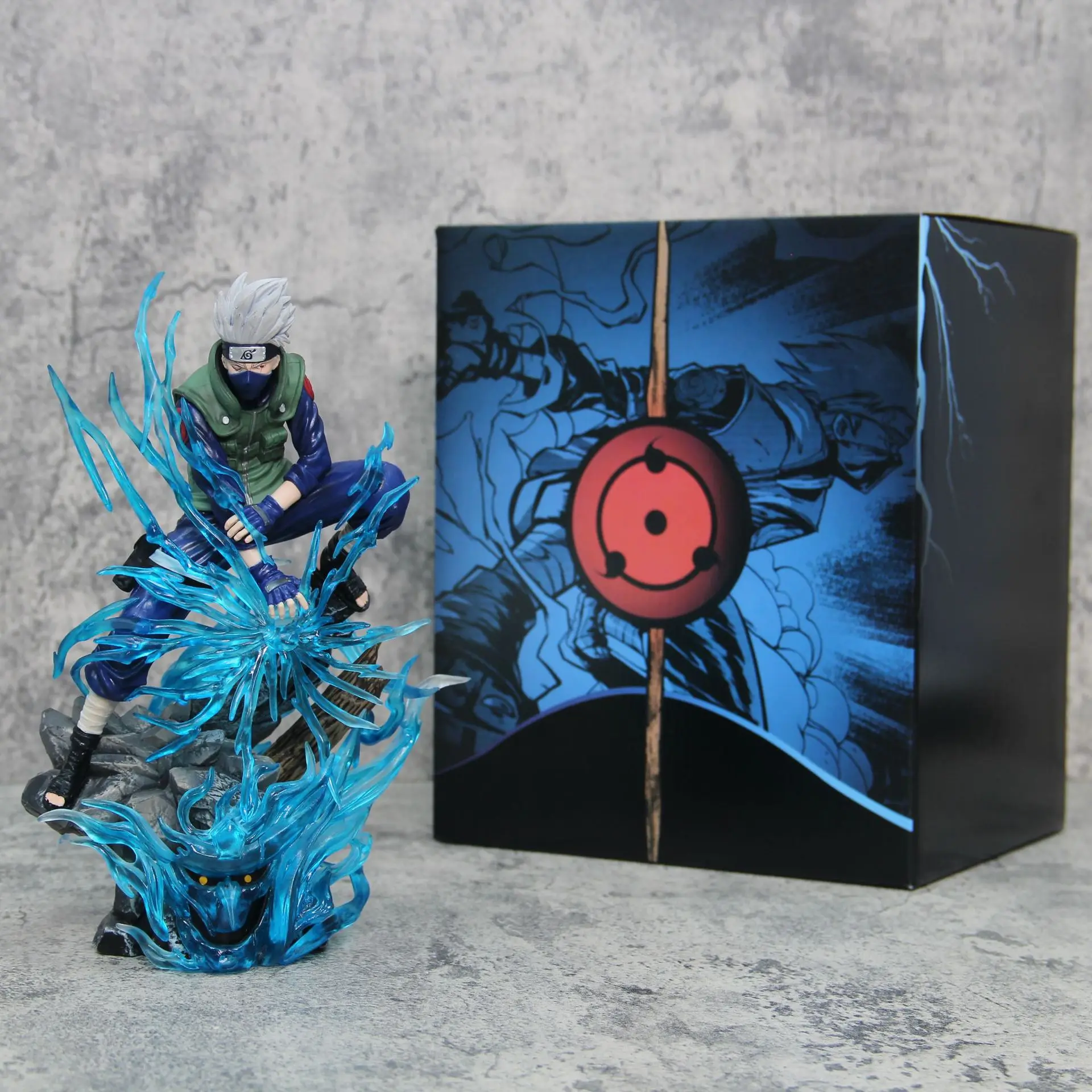 

New 24 Cm Anime Manga Naruto Sharingan Kakashi Hand Made Movable Doll Anime Model Figma PVC Game Collection Toy Christmas Gift