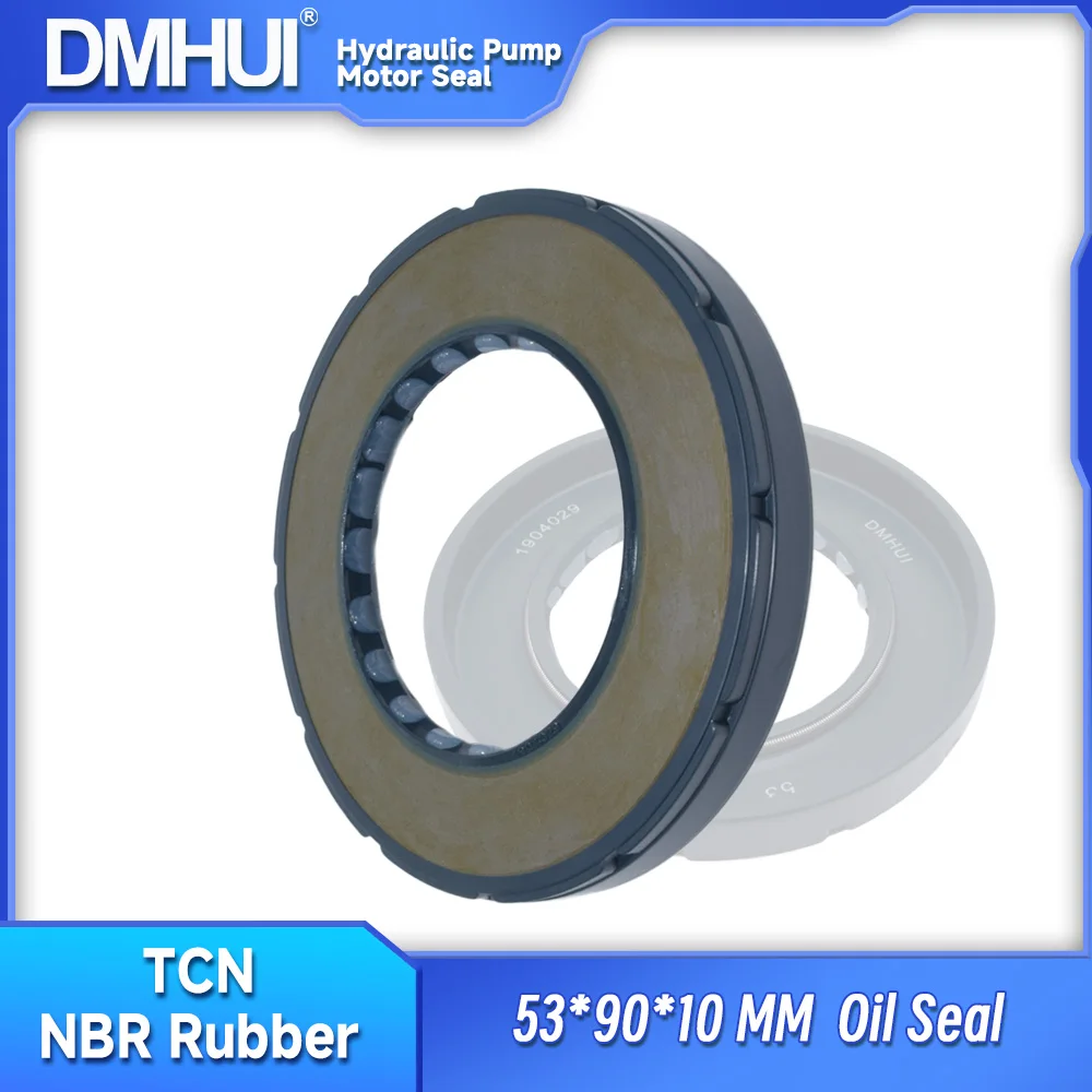 

DMHUI Radial Shaft Sealing Ring 53x90x10mm - Hydraulic Pump Motor TCN Type NBR Material Pressure Oil Seal Factory Direct Sale