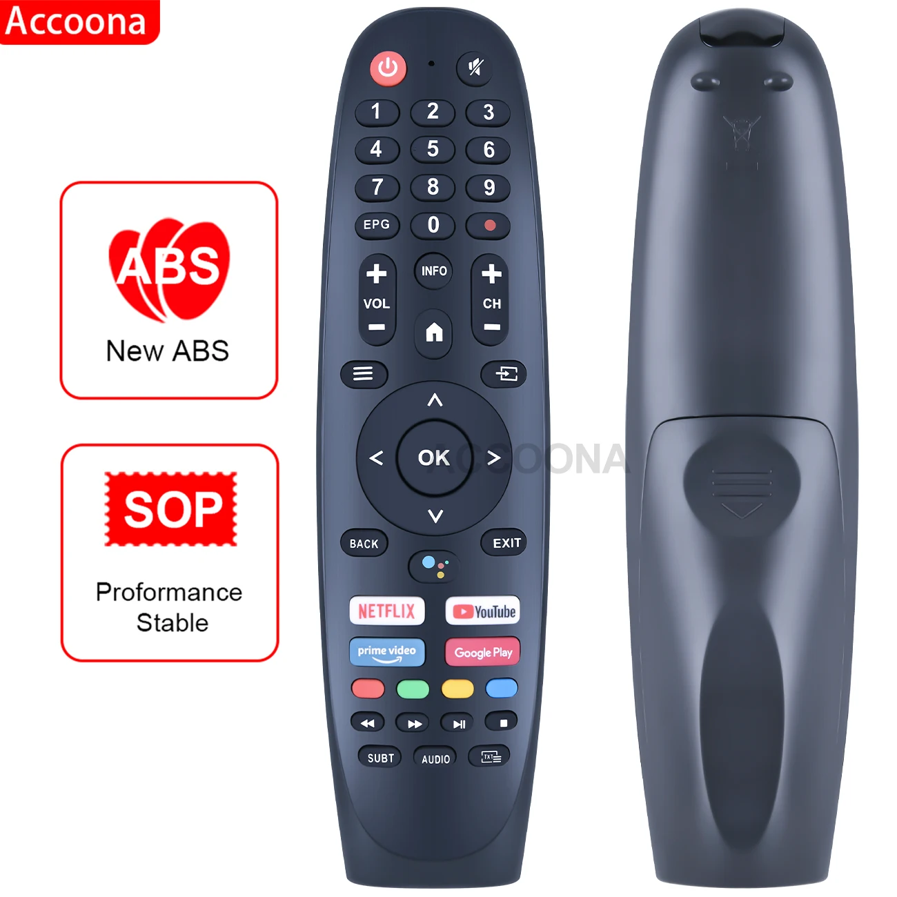 Voice Remote Control for Star-X 55UH680V & Sansui ES50V1UA & EKO K240HSGHD Android Smart LCD LED 4K TV