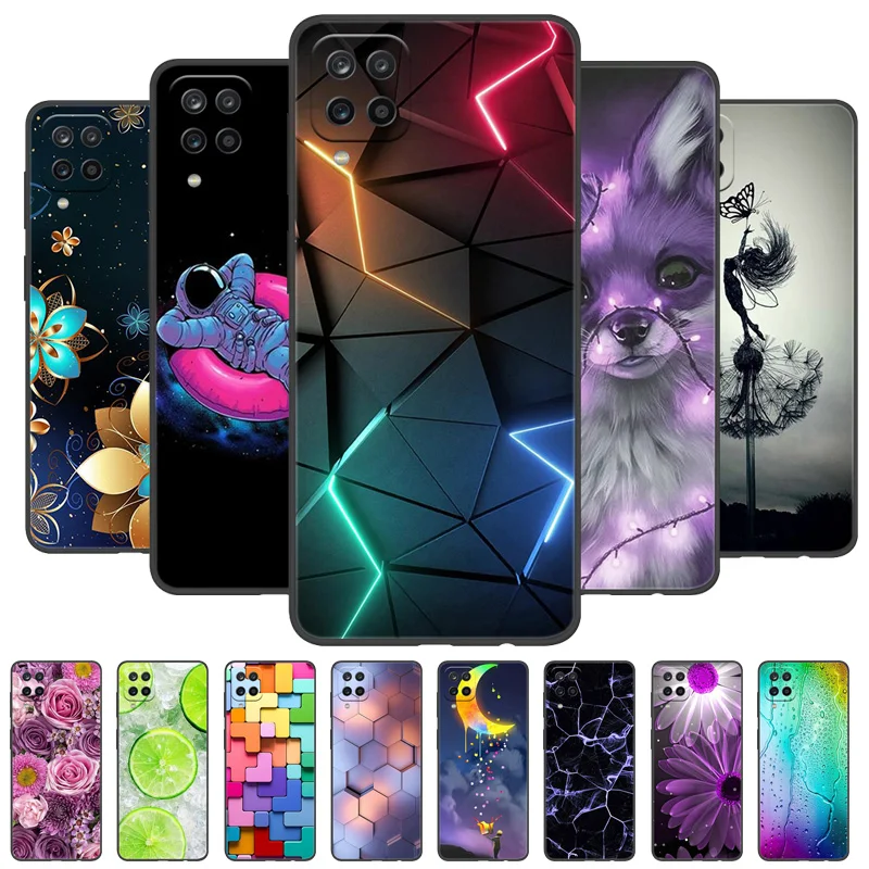 

For Samsung Galaxy A12 Case Silicone Luxury Cat Marble Soft Bumper Cover for Samsung Galaxy M12 A12 Protective Capas A M 12