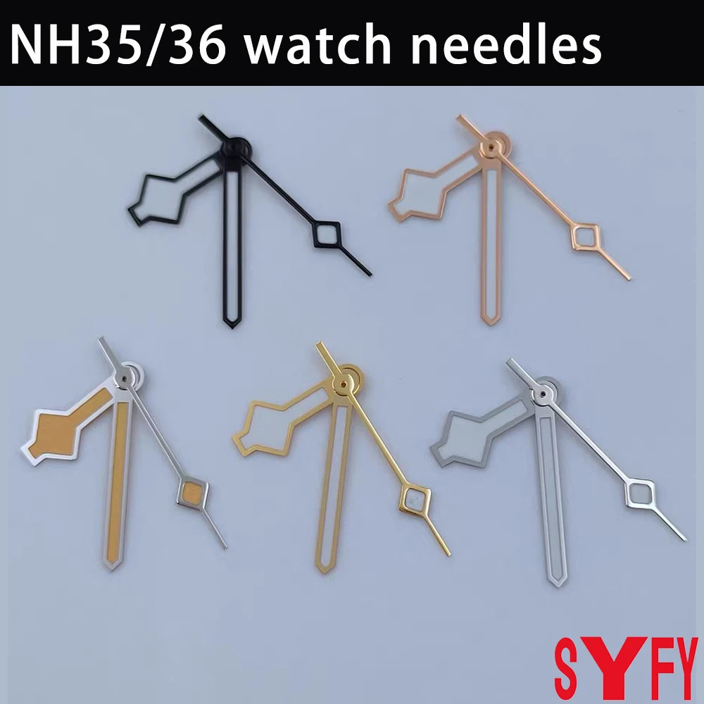 

Silver Gold Rose Gold Black Watch Hands Snowflake Hands Luminous Fit NH35 NH36 7S26 7S36 4R35 4R36 Movement