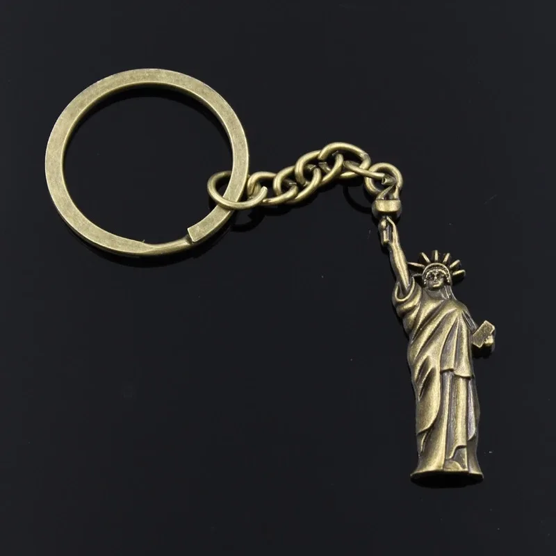 sculpture keychain Statue Of Liberty New York Pendants DIY Men Jewelry Car Key Chain Souvenir For Gift