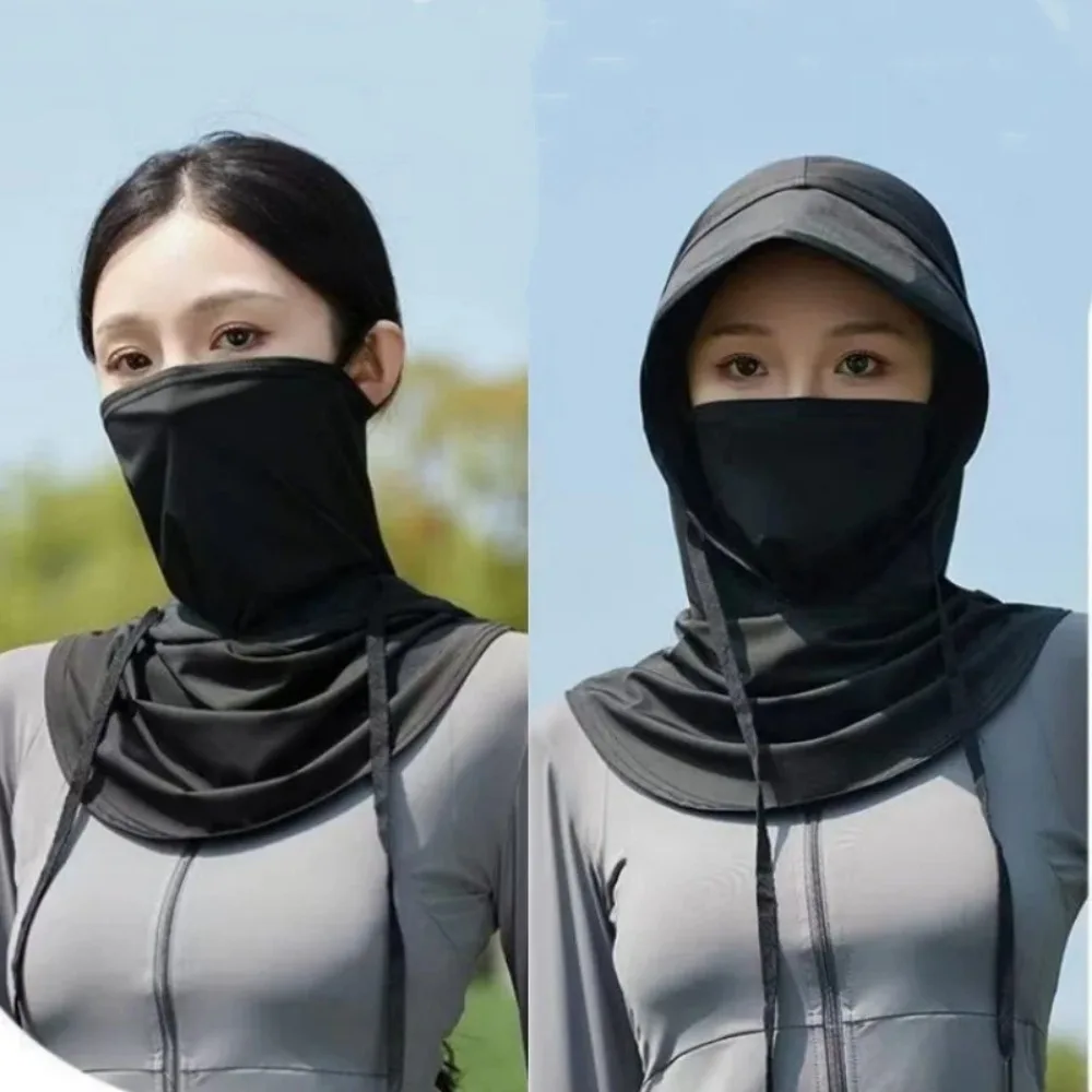 

New Anti-UV Full Face Cover Shawl Protect Neck Sunscreen Hat Hiking Scarf Sunscreen Mask Men