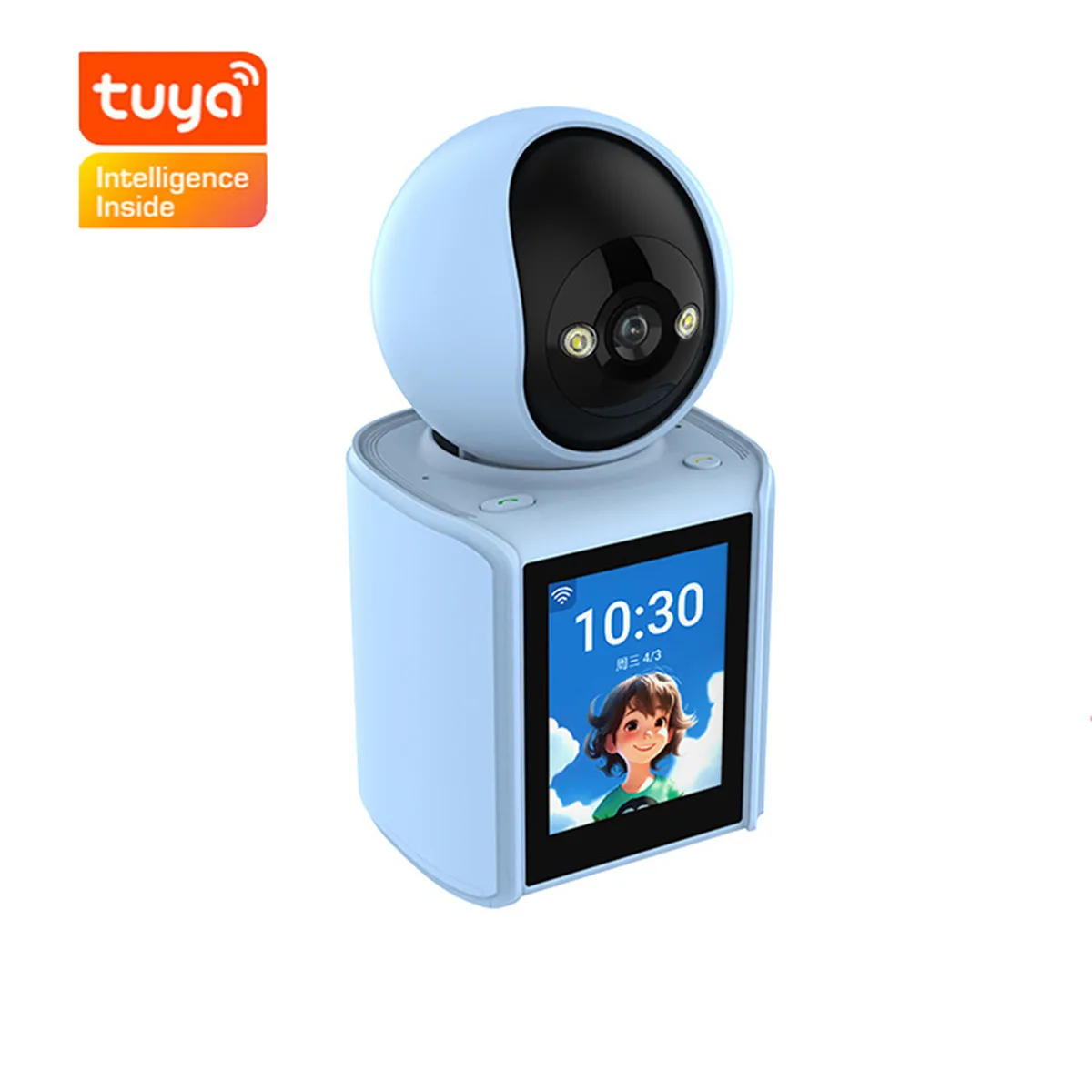 2.8Inch IPS Screen   2MP 1080P Tuya APP Video Phone Call Wireless PTZ IP Dome Camera AI Humanoid Detection Elder Baby Camera