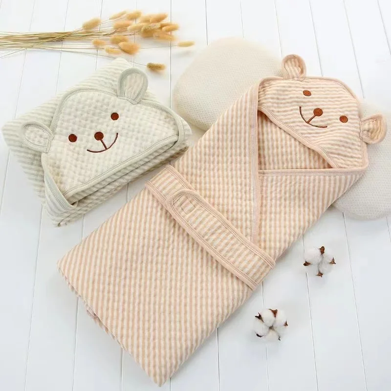 The Newborn Baby Pure Cotton Color Bag Is Four Seasons General Close Thickened Blanket Wrap Swaddle