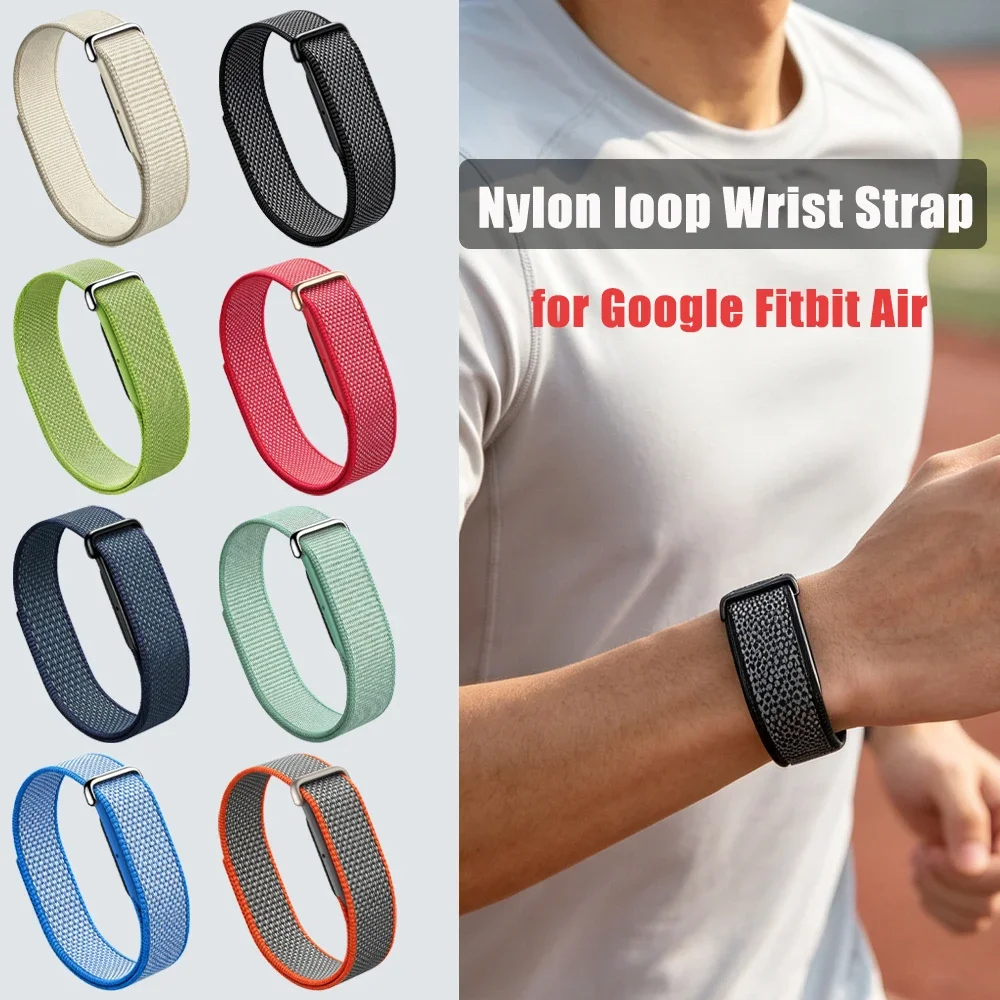 2 Pcs Nylon Loop Strap For Google Fitbit Air Combined Assembly Replaceable Sports Breathable Bracelet For Google Fitbit Air Band