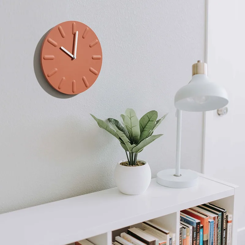 Modern Luxury Concrete 3d Simple Wall Clock Home Decor Nordic Simple Cement Watch Wall Clock Wholesale