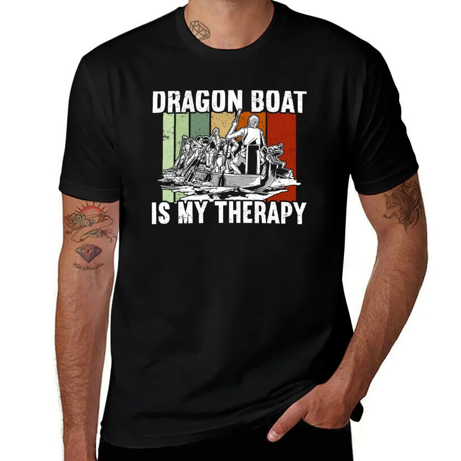 

Dragon Boat Therapy Dragonboat T-Shirt t shirts for man cotton funny t shirts with prints T-Shirt
