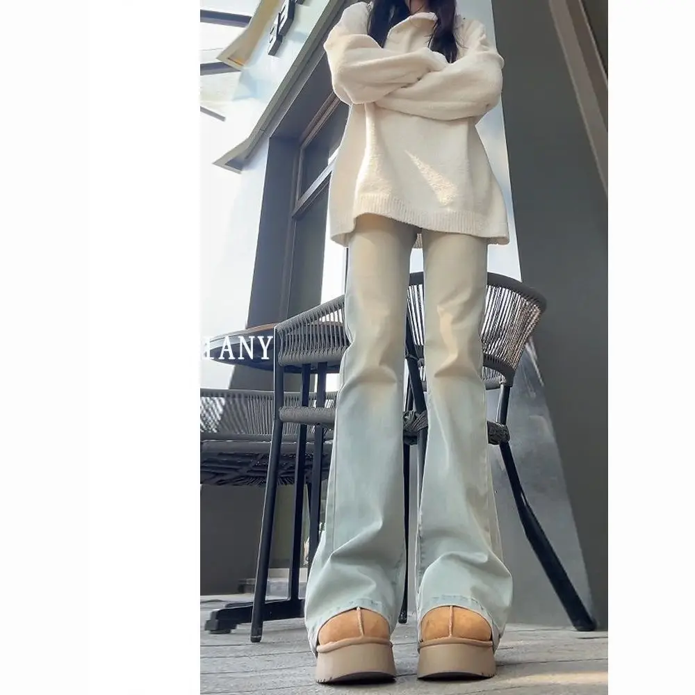 

Новые джинсы Y2K, японский стиль 2000-х годов, тренажерный зал, фитнес, тренировки, спортивные активные женские джинсовые модные удобные дышащие современные джинсы