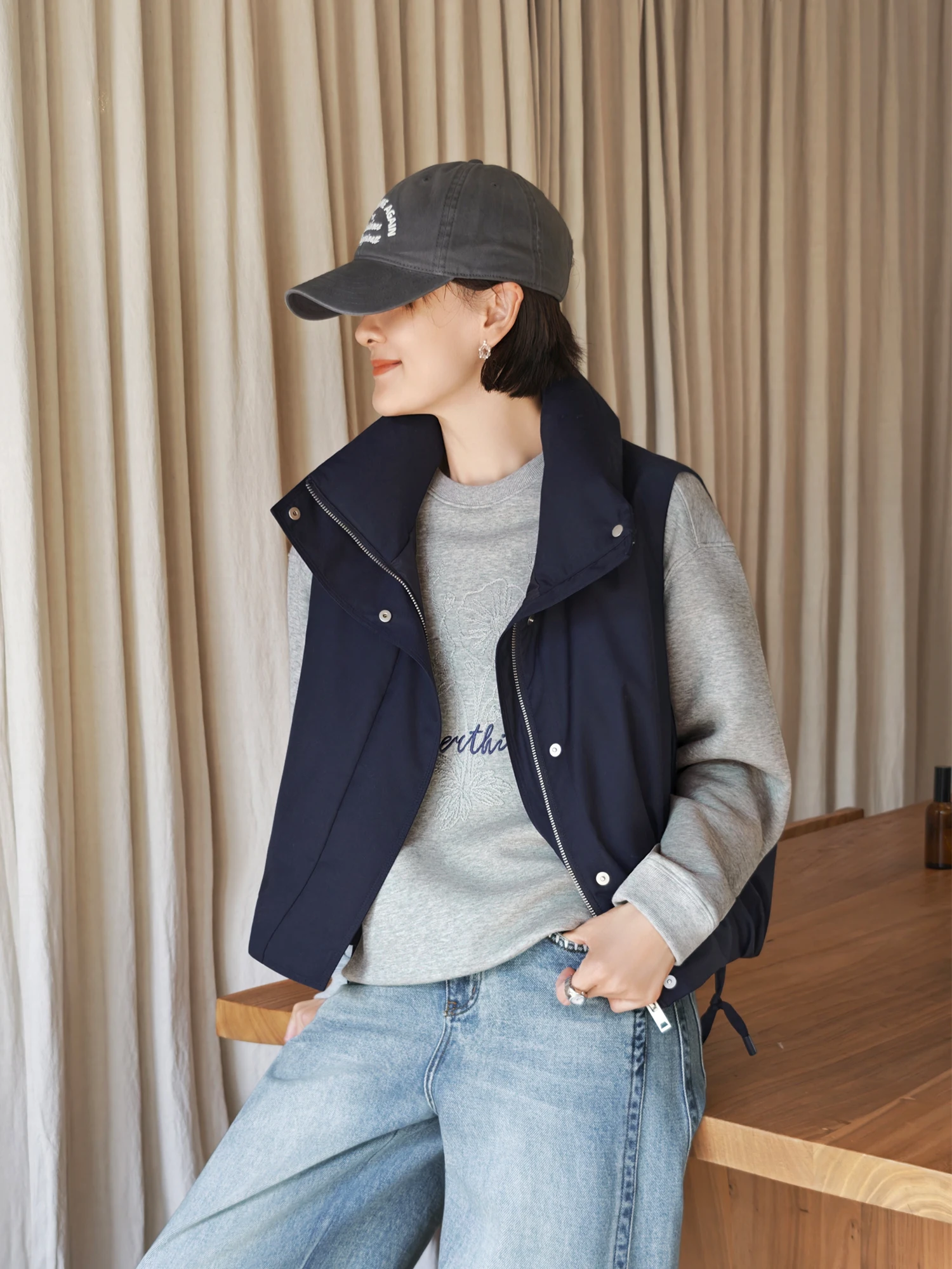 

Утепленная парка с отстегивающимся шерстяным воротником, 90% белый гусиный пух, теплая, повседневная, свободного кроя, с длинными рукавами, на молнии, цветная