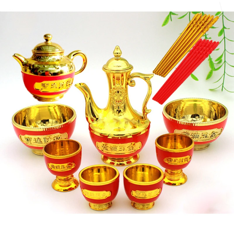 

Small Red Bowl Set Vegetable Household Use