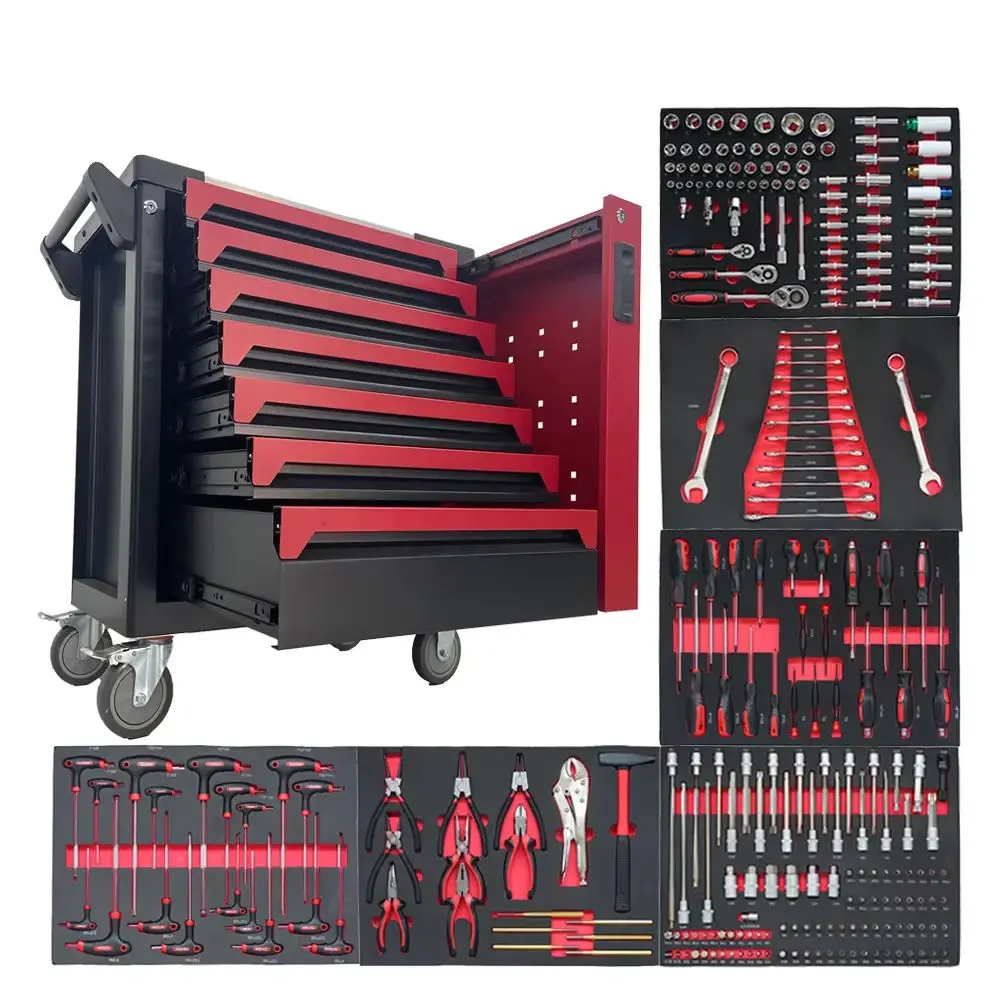 Custom Repair Tool Set Home Auto Machinery Tool Kit with Storage Box Popular Home Improvement Hand Tool Set for Auto Repair