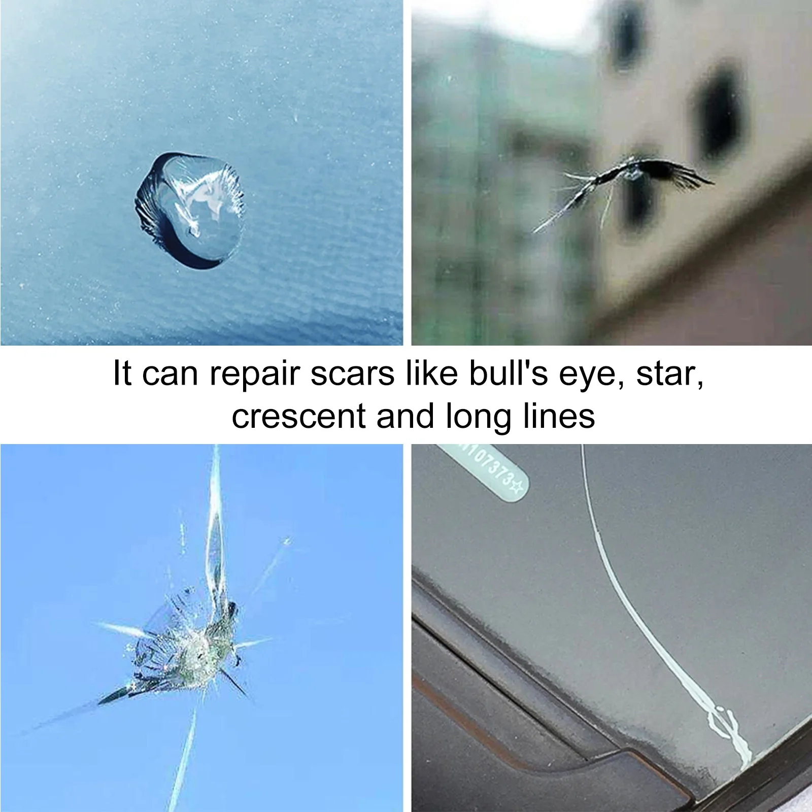

1 set 1 Set Windshield Kit For Car Chips Cracks Auto Glass Repair Tool Quick Fix Bulls-Eye Long Crack Glass Repair Kit