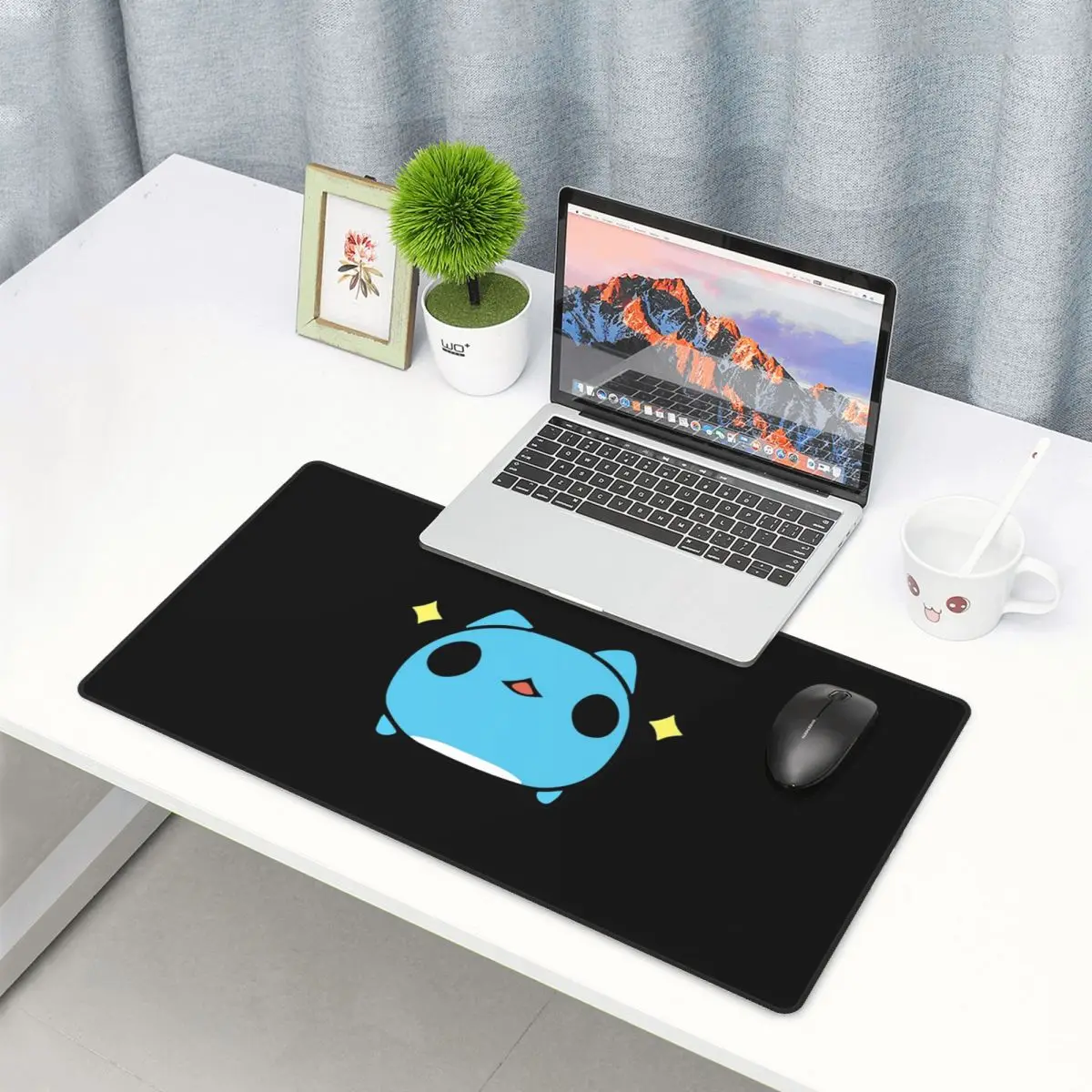 

Large Mouse Pad Comic Cat Bugcat Capoo Bug Cat Gamer PC Laptop Mats Keyboard Carpet Computer Gaming Office Accessories Desk Mat