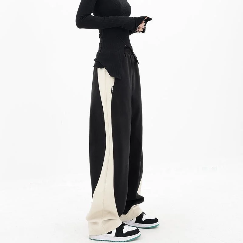 

Women Straight Wide Leg Sweatpants Streetwear Summer Fashion Hip-hop Joggers Sports Trousers Loose Casual Baggy Pants Woman 2023