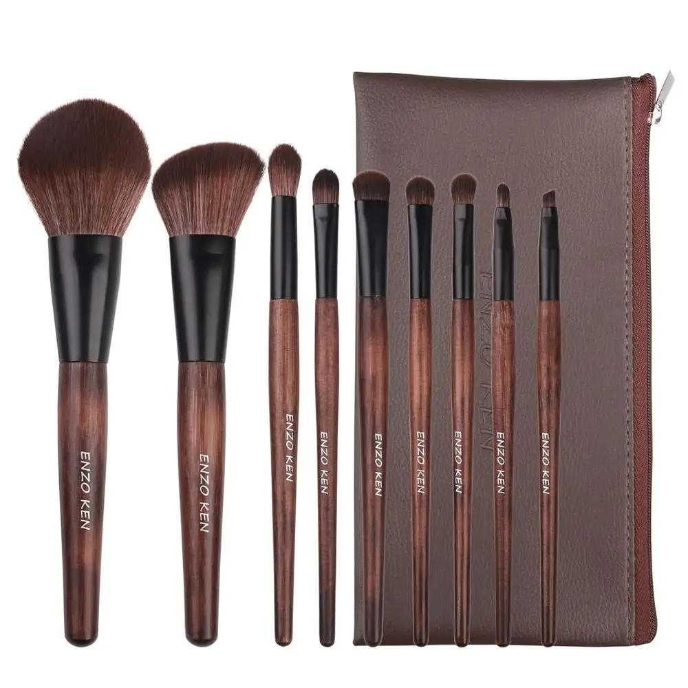 Makeup Brushes Set Professional, Sable Makeup Brush Set with Case, Cosmetic Brushes Set, Natural Hair Makeup Brush Set.