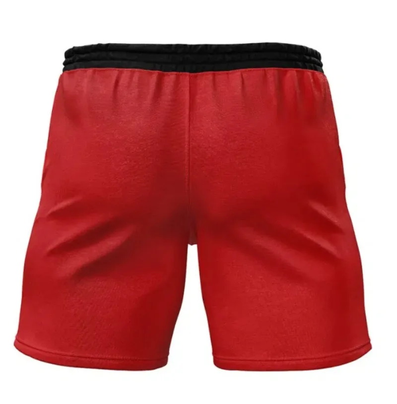 2026 Summer Hot Selling Anime One Piece Classic Logo Pattern Red Sports Shorts Adult and Children Casual Fashion Sports Shorts