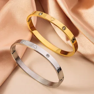 RAKOL Basit, 316L, tırnak ışığı Lüks Titanyum Çelik Takı Bilezik Yüksek Kaliteli, Çok fonksiyonlu, solmayan el Kuyumcu 1 Numaralı paslanmaz çelik bileziğin 6 büyük satışı