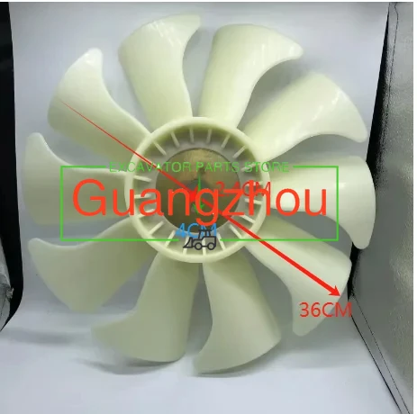 Engine fan FOR Yangma 3D84-3 leaf for Komatsu PC20 PC30 PC35 PC40 PC45 digger