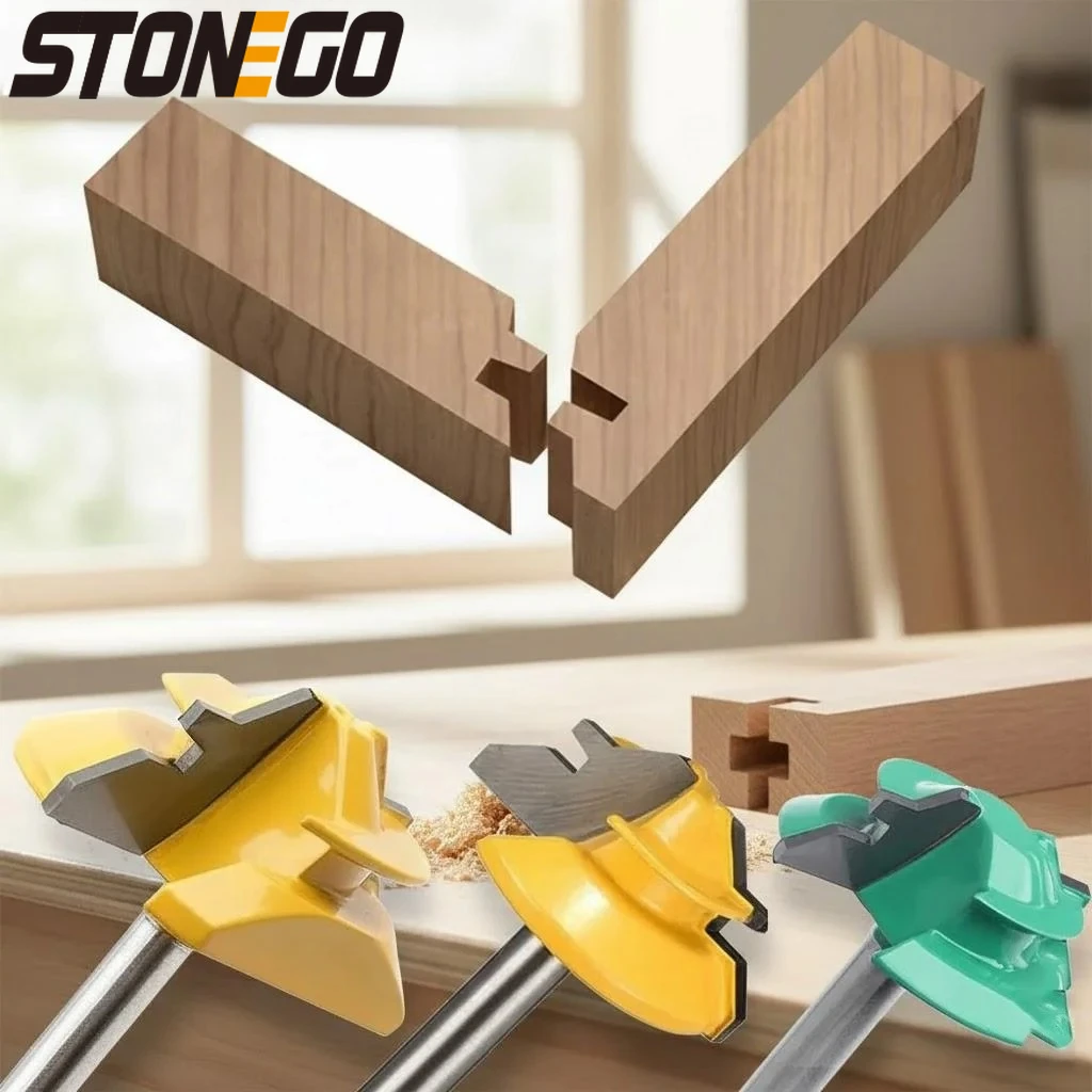 

45 Degree Miter Router Bit Set 1PC 3PCS 1 4 Inch Shank Woodworking Cutter Tool Joint Milling Router Bits for Wood