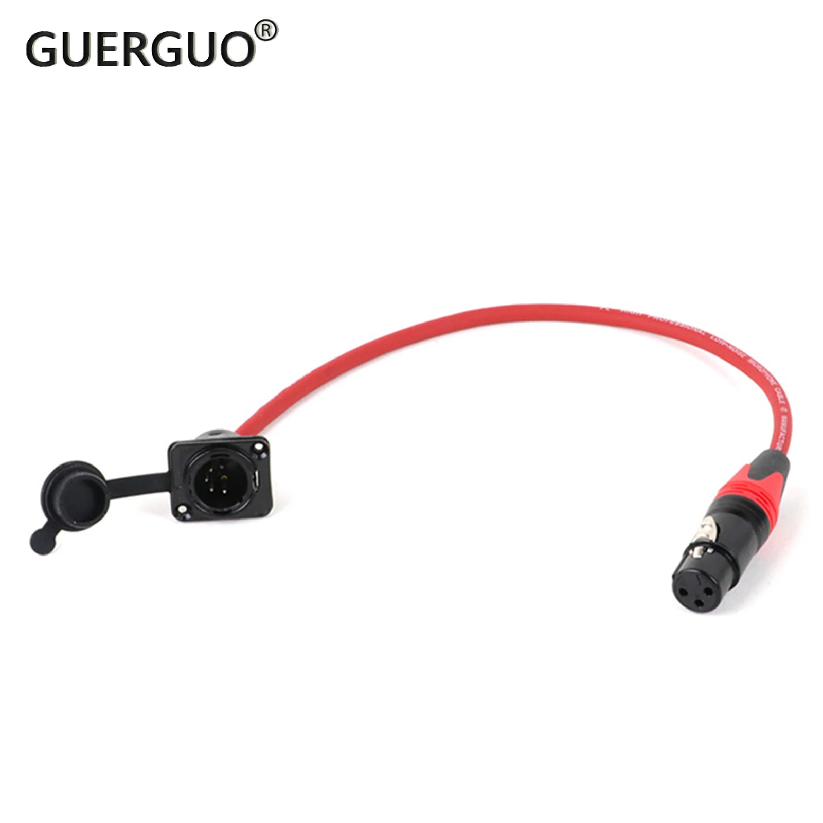 

5Pin D-Type XLR Male Panel Mount to 3Pin XLR Female Connector 2 Core with Braided Shielded Adaptor Audio Colorful Cable 0.3M-15M