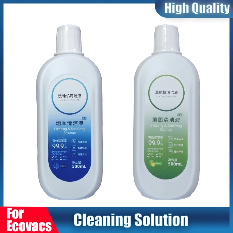 

500ML‌ Bluebell Flavor Lime Flavor‌ Cleaning Solution for ECOVACS All Series Robot Vacuum Cleaner Accessorie