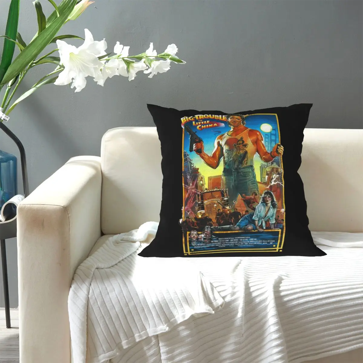 Big Trouble In Little China Square Pillowcase Pillow Cover Cushion Zip Decorative Comfort Throw Pillow for Home Car
