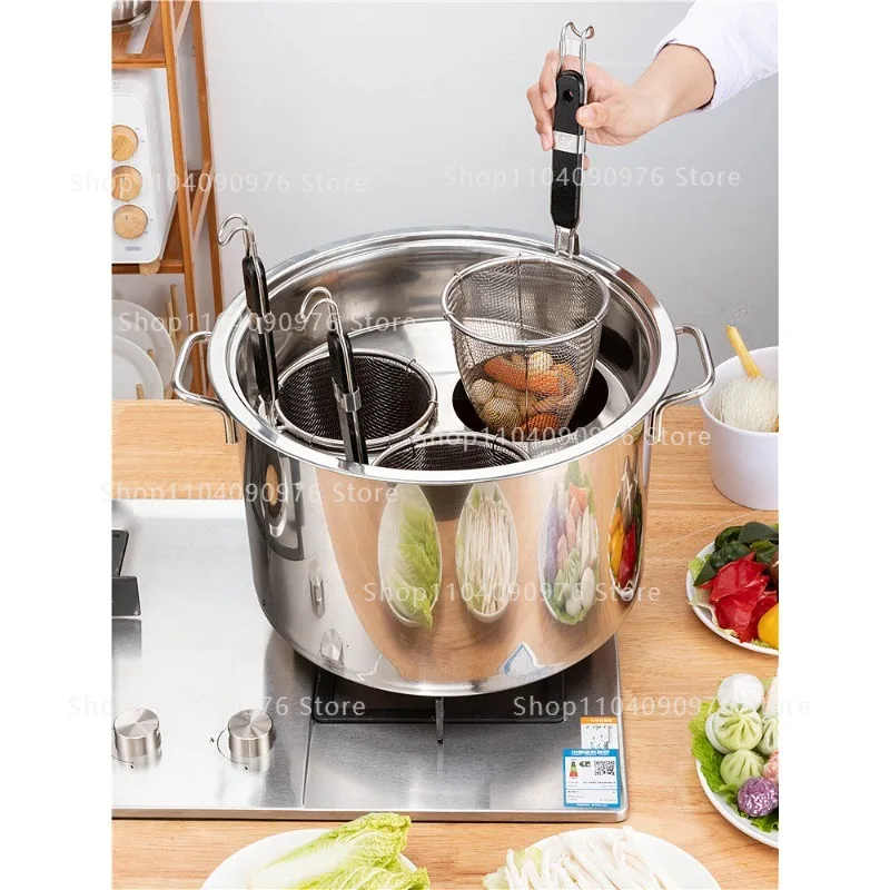 Commercial Large Stainless Steel Filter Skimmer Set for Hot Pot and Noodle Strainer