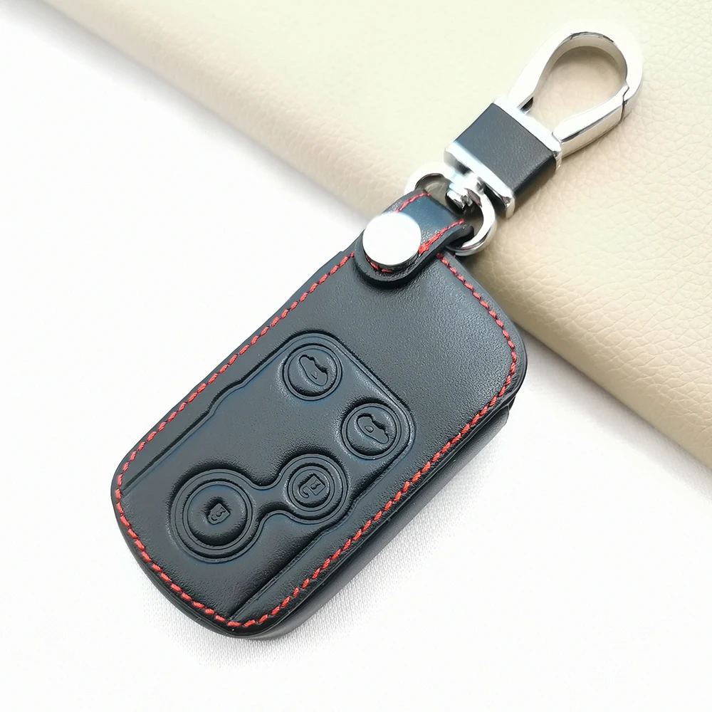 For Honda Spada StepWgn RG1 Freed Spike Ge6 Fit Jazz Shuttle GP2 New Leather Car Remote Case Key Cover 4 Buttons Keyless Shell