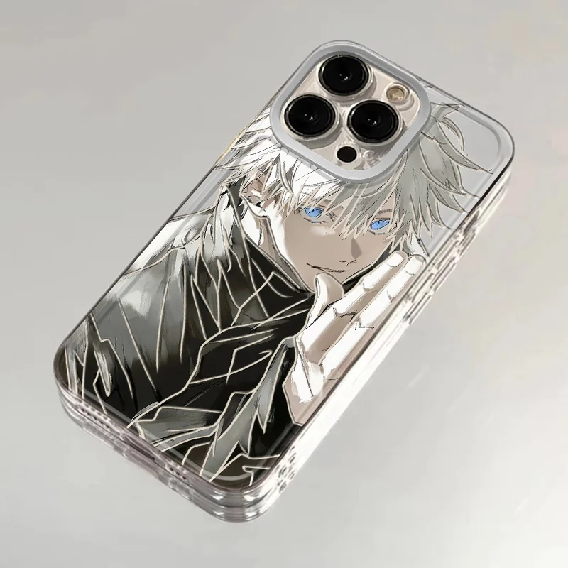 New luxury Gojo Satoru Soft Clear Case protection for iPhone 15 14 13 12 11 14 Pro Max XS XR 7 8 Plus X SE Coque