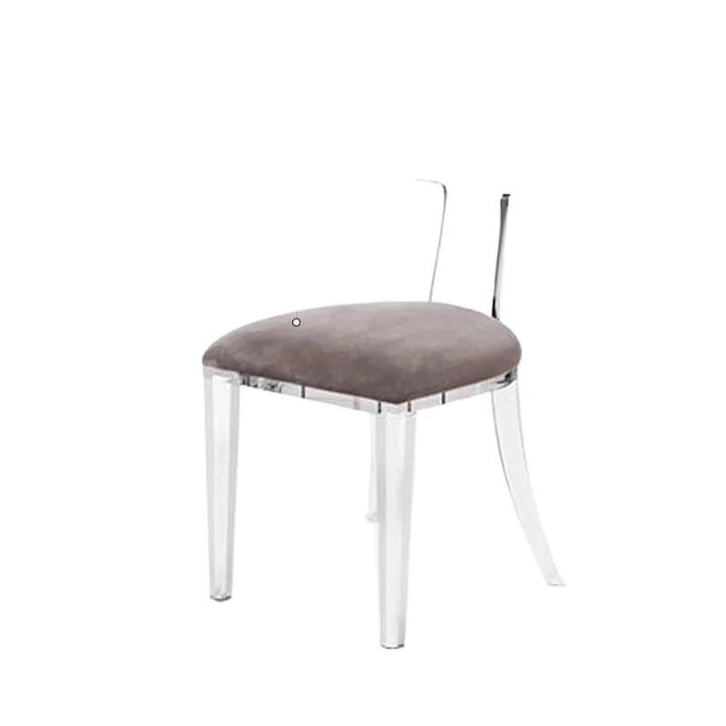 

Bedroom Internet celebrity ins wind transparent acrylic chair, casual light luxury simple dressing chair